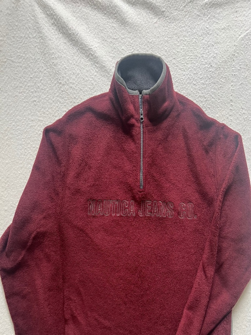 Nautic 1/4 Zip Long Sleeve Fleece Pullover Men's M